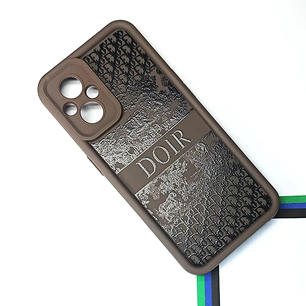 Oppo F21 Pro 5G Printed Soft Silicone Back Case (Dark Brown)