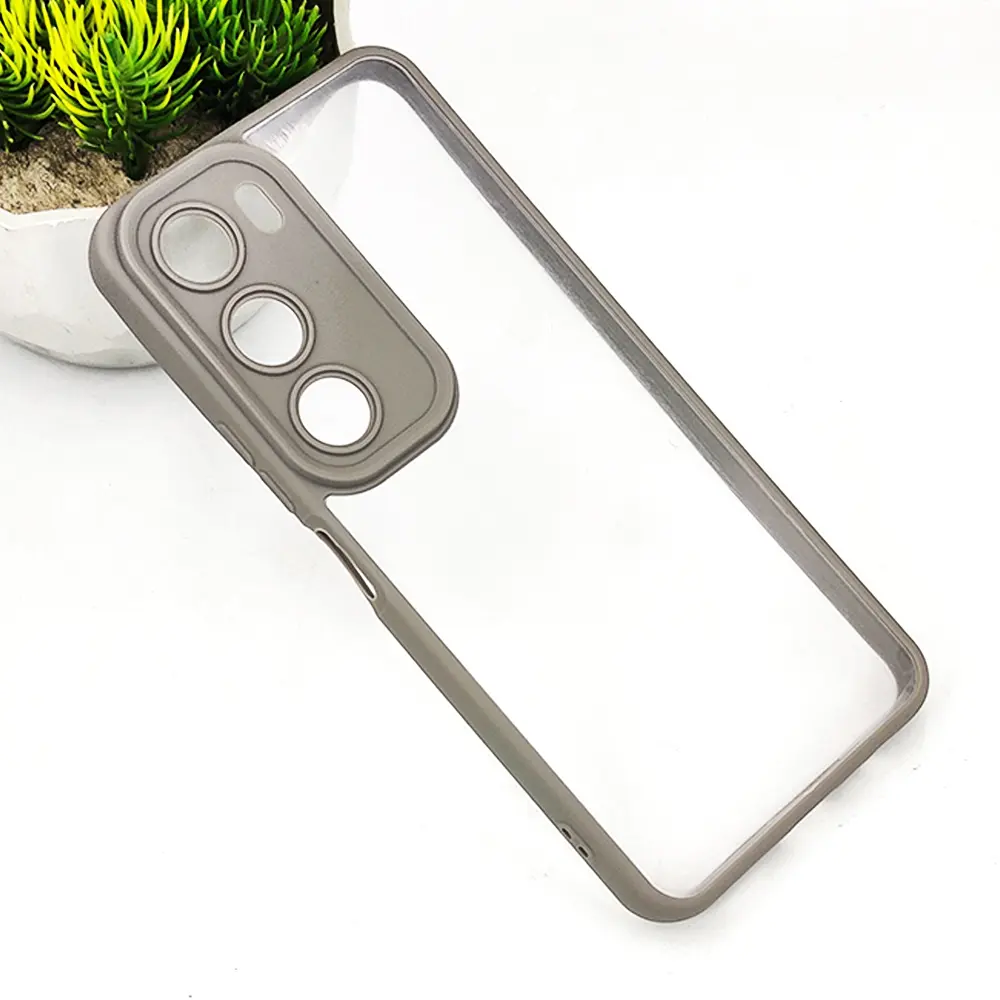  Vivo Y19S 4G Side Color & Transparent Spigen Back Case (Titanium)  