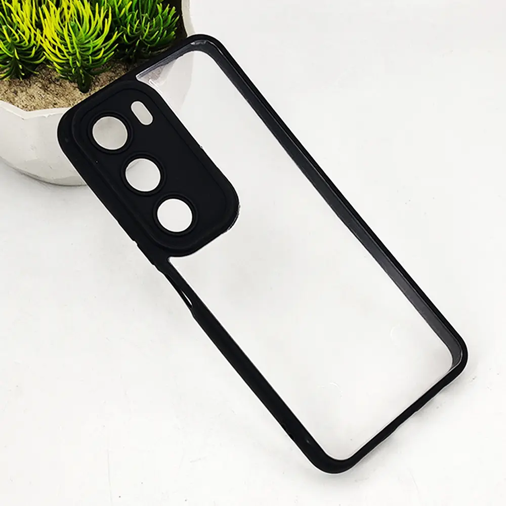  Vivo Y19S 4G Color & Transparent Spigen Back Case (Black)
