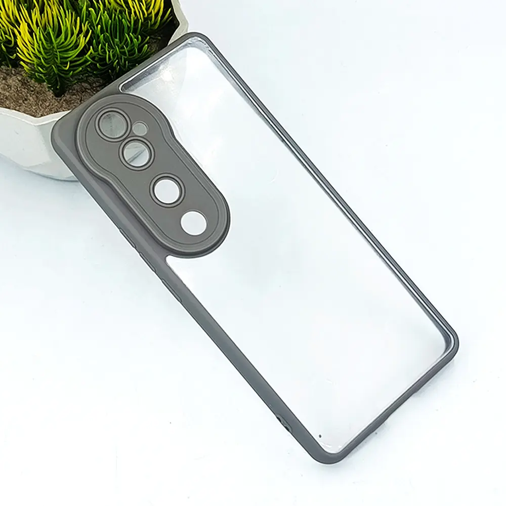  Vivo V40 5G Color & Transparent Spigen Back Case (Titanium)