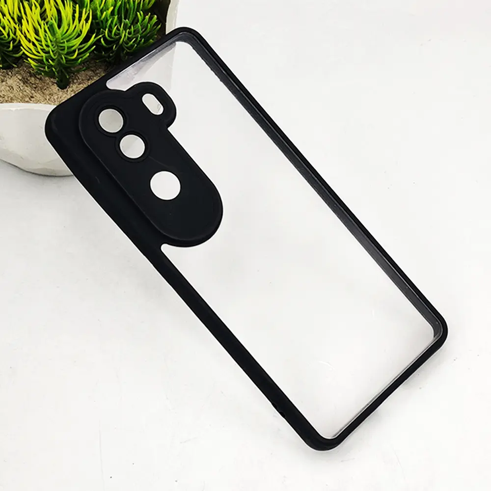  Vivo V40E 5G Color & Transparent Spigen Back Case (Black)