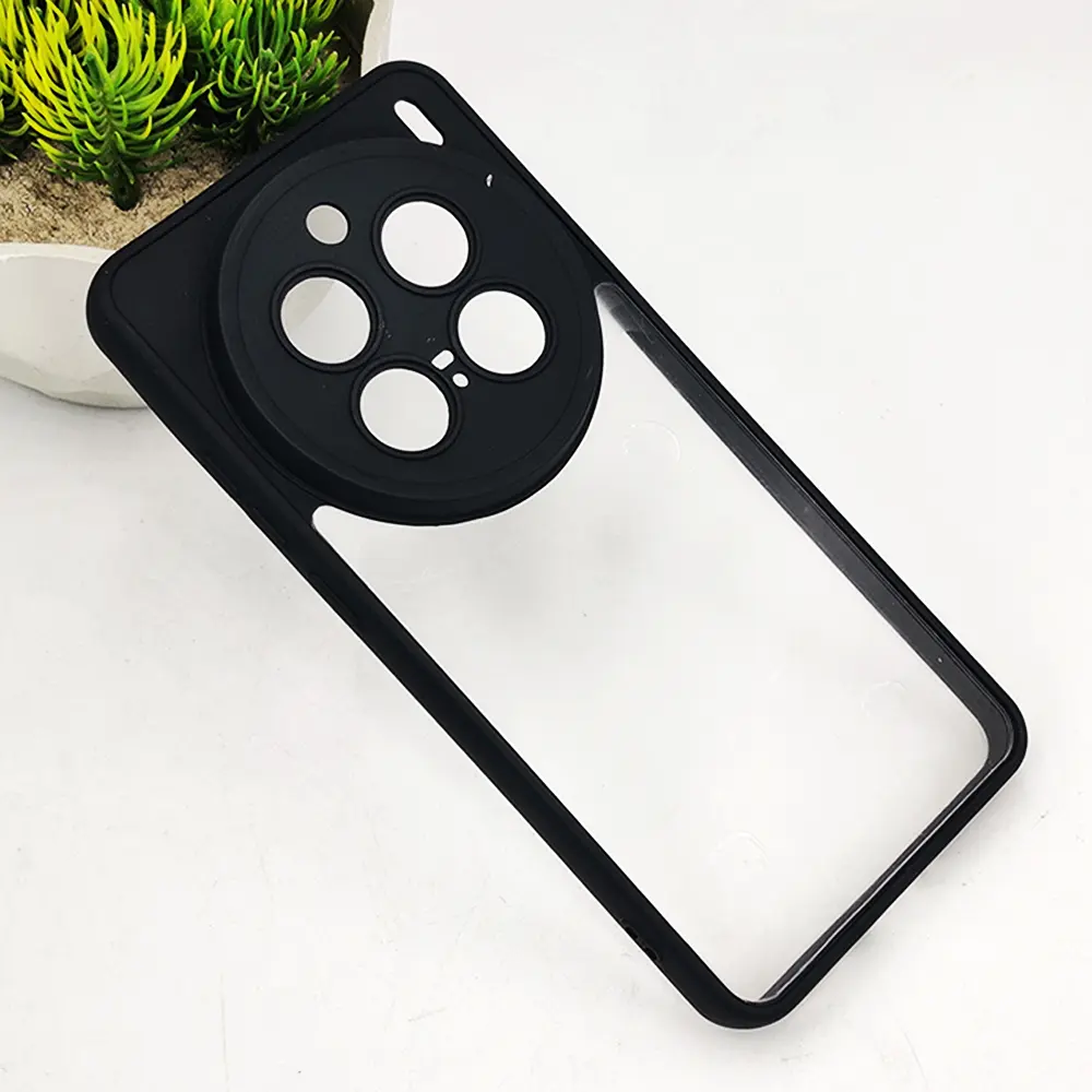 Vivo X200 Pro Color & Transparent Spigen Back Case (Black) 