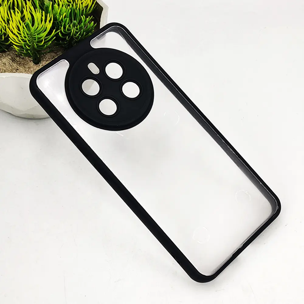Oppo Realme 12 Plus Color & Transparent Spigen Back Case (Black) 