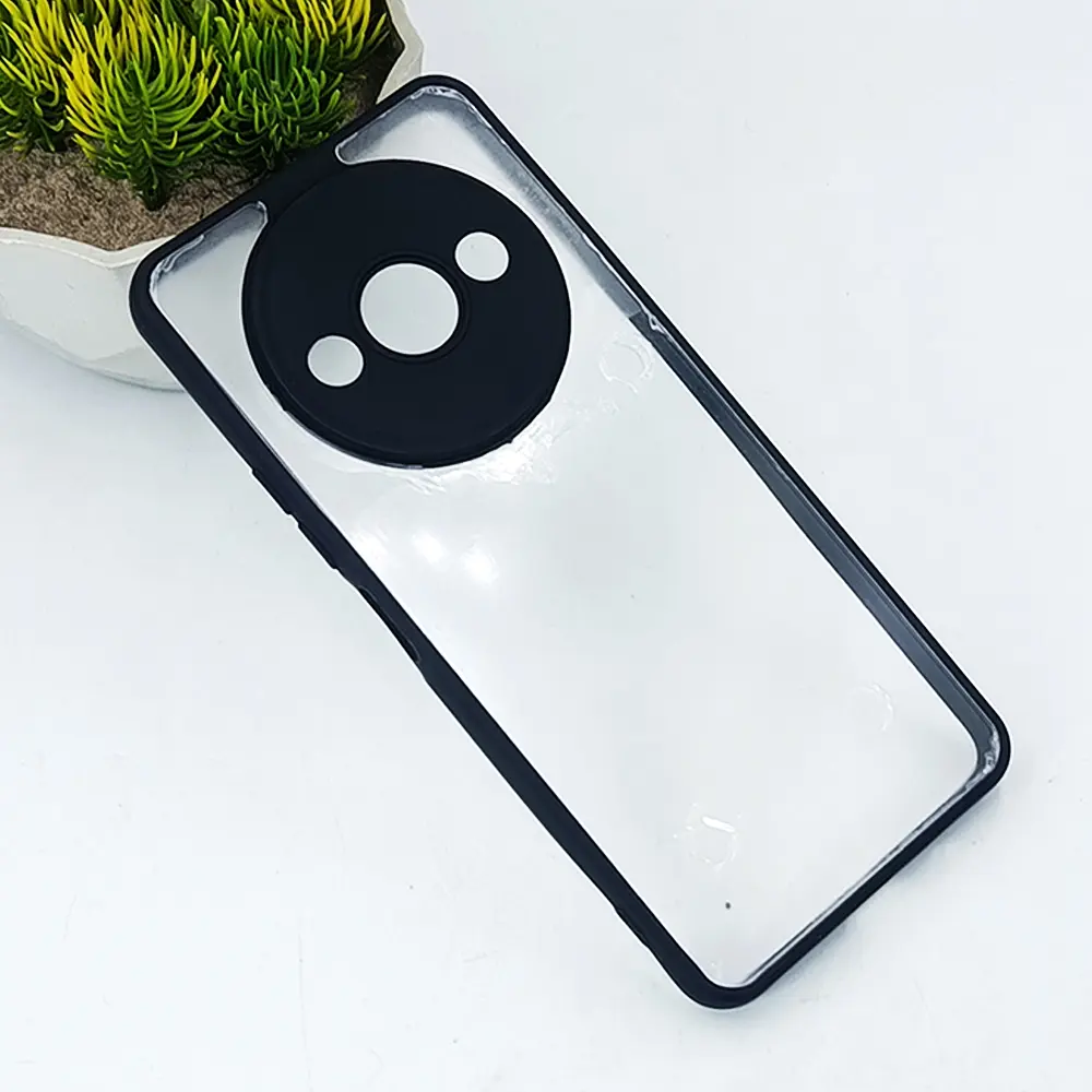 Redmi A3 / A3X Color & Transparent Spigen Back Case (Black)