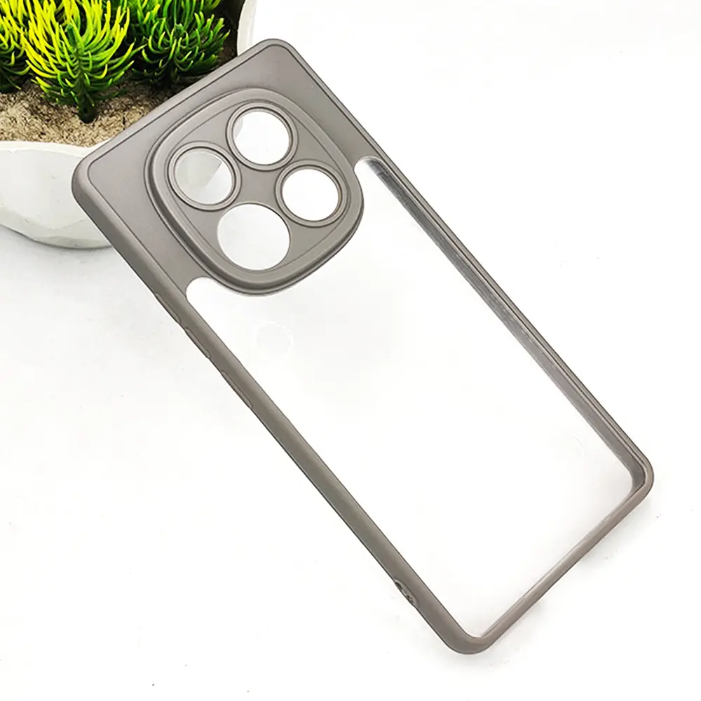 Xiaomi Redmi Note 14 Pro 4G Color & Transparent Spigen Back Case (Titanium)