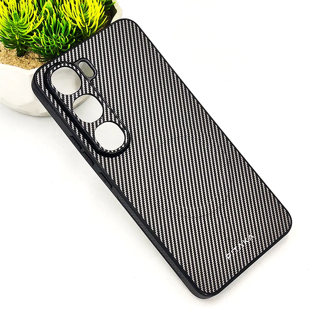 Vivo Y200 4G|Y300 4G|V40 Lite 5G PITAKA Carbon Fiber With Wireless Magsafe Back Case (Titanium)