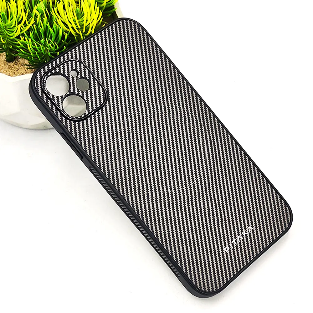 iPhone 11 PITAKA Carbon Fiber With Wireless Magsafe Back Case (Titanium)