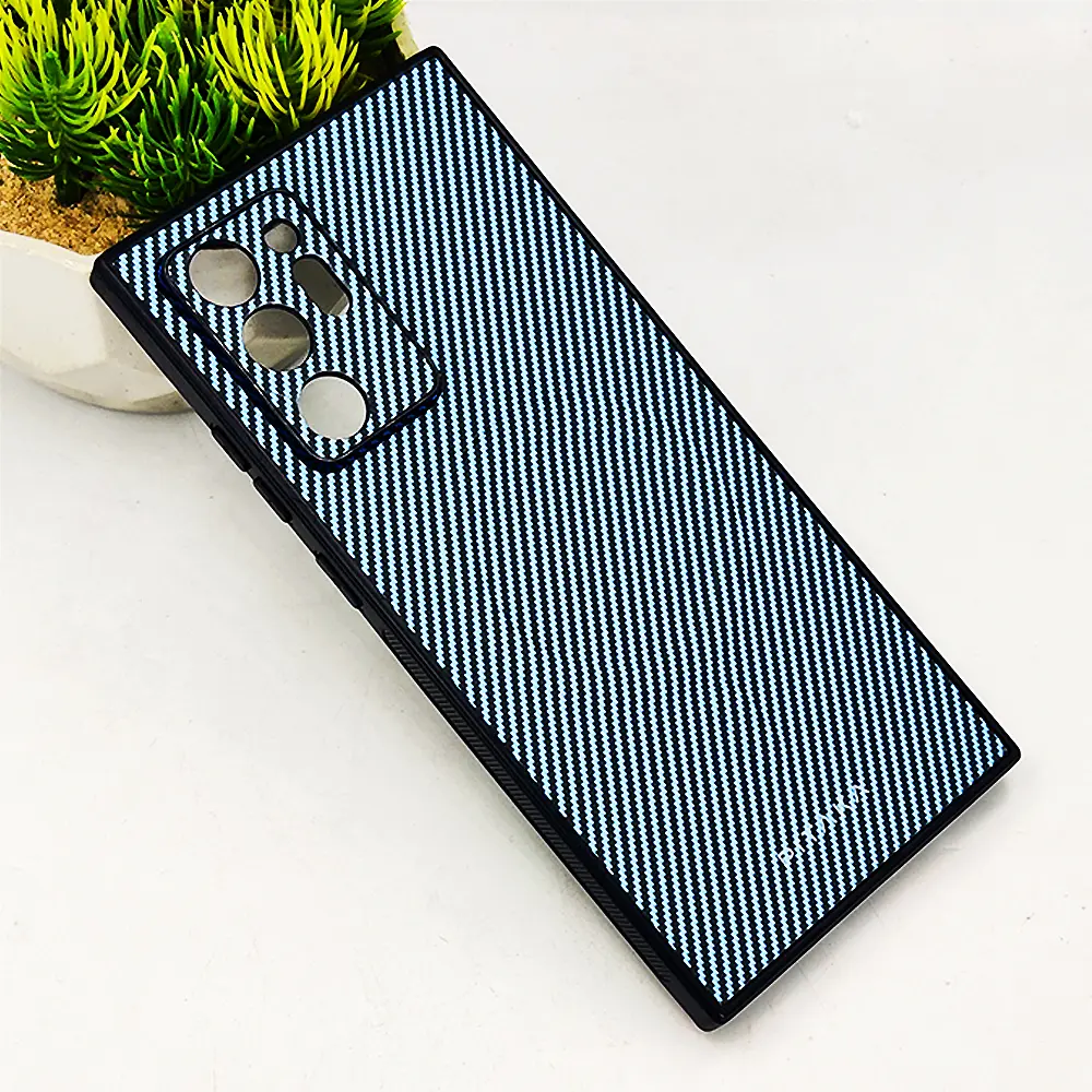 Samsung Galaxy Note 20 Ultra PITAKA Carbon Fiber With Wireless Magsafe Back Case (Sky Blue)