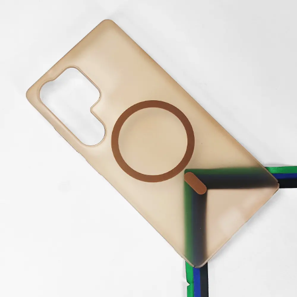 [PO4BSS25U-14-42] Samsung Galaxy S25 Ultra MagSafe & Matt Hard Paper Back Case (Desert Titanium)