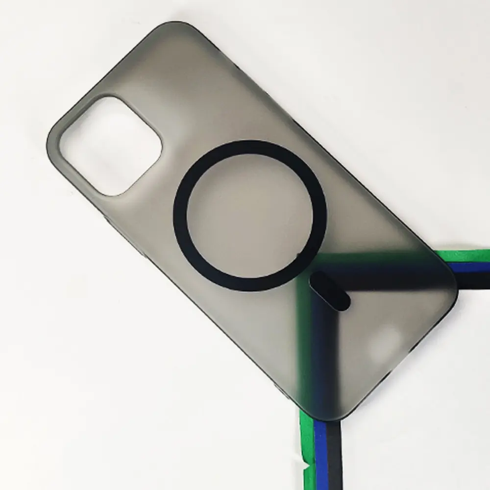 iPhone 13/14 MagSafe & Matt Hard Paper Back Case (Black)