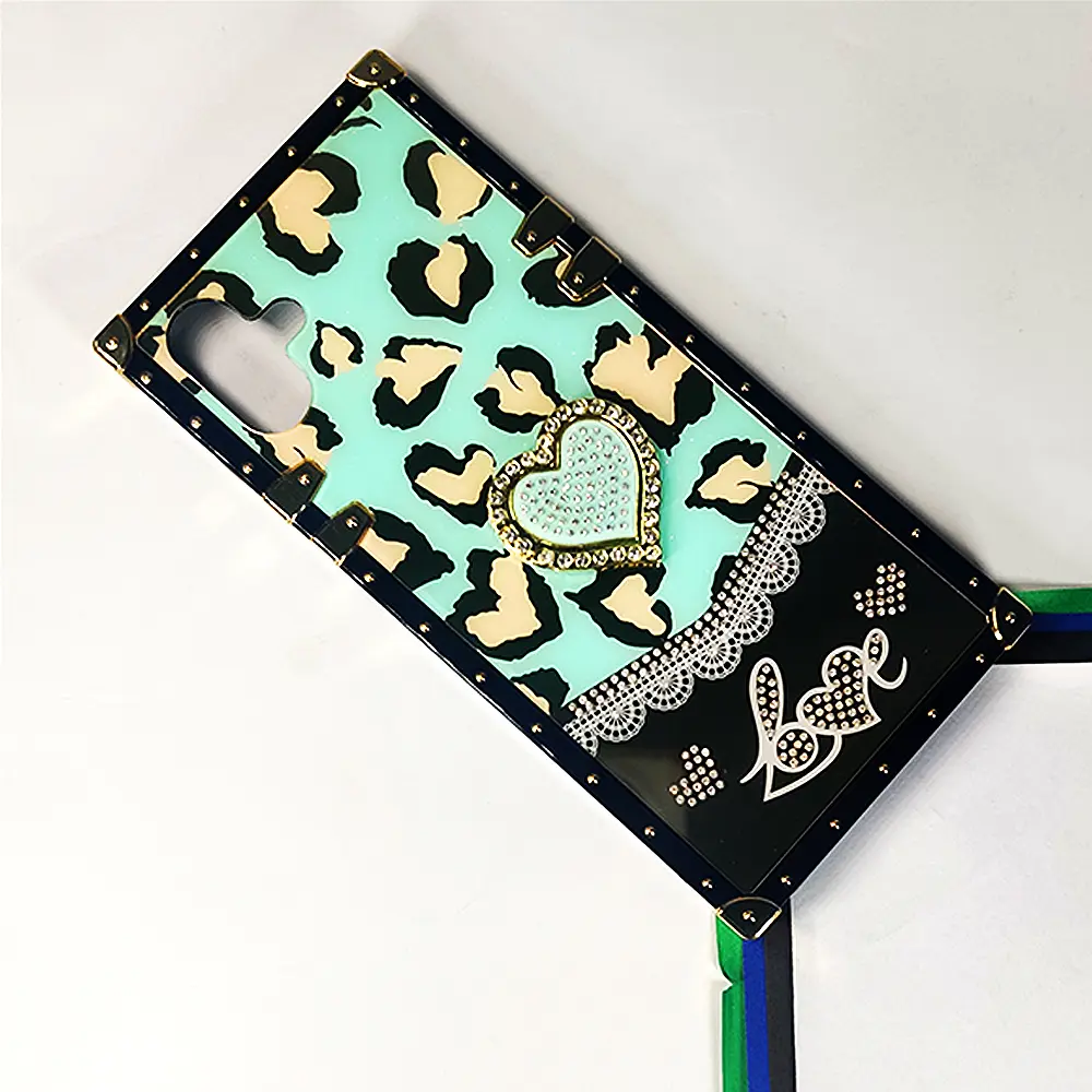 [PO60BSA06-5-14] Samsung Galaxy A06 Ladies Luxury LV Case With Back Ring Case (Sea Green)