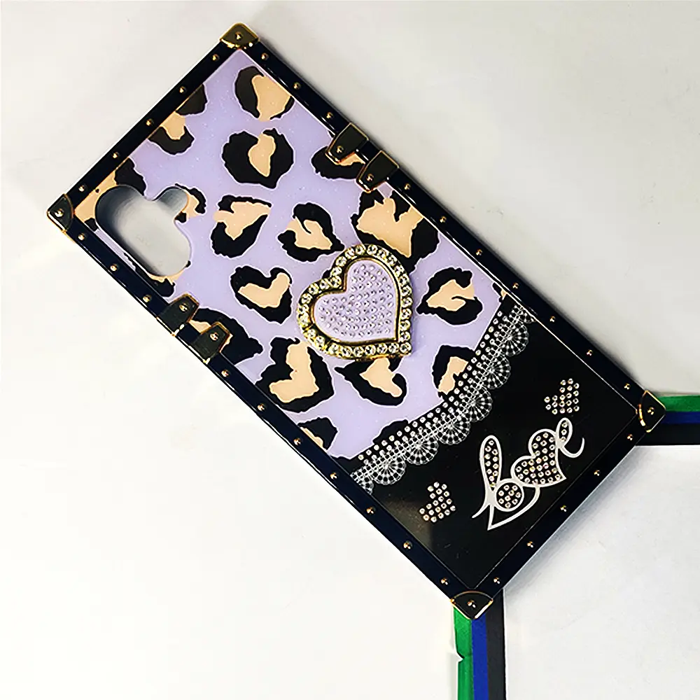 [PO60BSA06-5-29] Samsung Galaxy A06 Ladies Luxury LV Case With Back Ring Case (Light Purple)