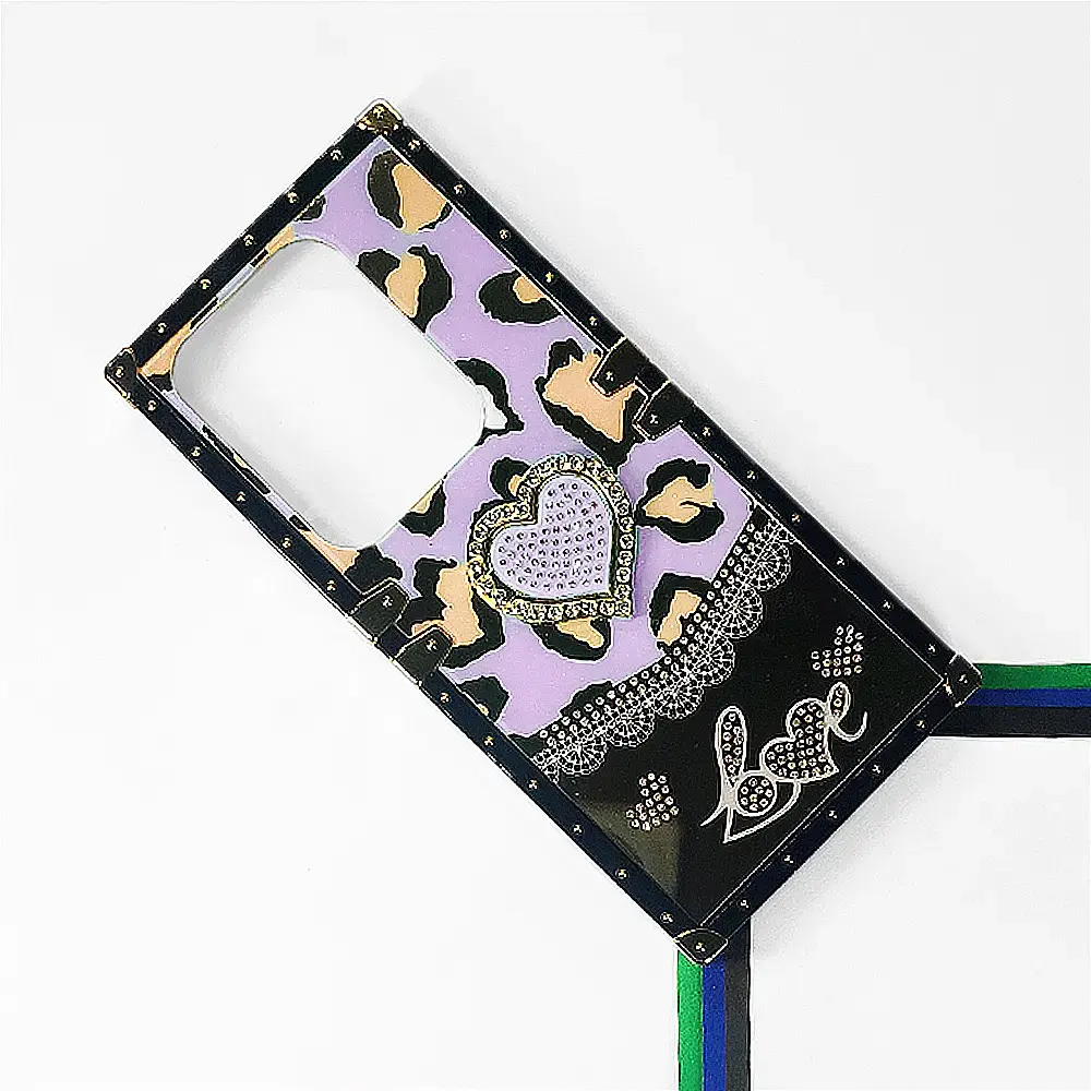 Infinix Note 30 4G Ladies Luxury LV Case With Back Ring Case (Light Purple)