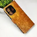 Xiaomi Redmi Note 14 4G NMT Premium Luxuary Leather Book Case (Golden)