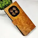 Xiaomi Redmi Note 14 Pro 4G NMT Premium Luxuary Leather Book Case (Golden)