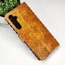 Samsung Galaxy A14 4G NMT Premium Luxuary Leather Book Case (Golden) 