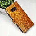 Samsung Galaxy S8 Plus NMT Premium Luxuary Leather Book Case (Golden)