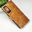 Samsung Galaxy S20 Plus NMT Premium Luxuary Leather Book Case (Golden)