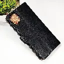 Samsung Galaxy A12 4G NMT Premium Luxuary Leather Book Case (Black)