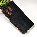 Infinix Hot 40/40Pro NMT Premium Luxuary Leather Book Case (Black)