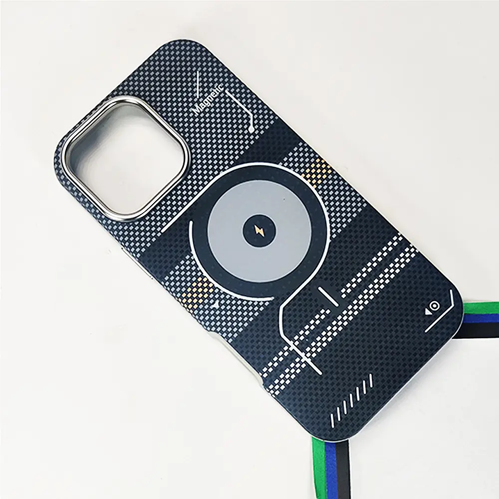 iPhone 15 Pro Max 2 in 1 Transparent|Magsafe Wireless 3D Creative Back Case (Natural Titanium)