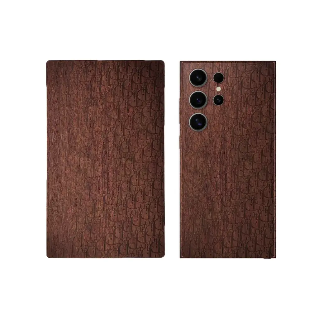 Leather Mobile Back Skin - Customizable Protection for Your Device (DIOR)
