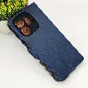 Infinix Hot 50i|Smart 9|Smart 9 HD NMT Premium Luxuary Leather Book Case (Navy Blue)