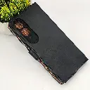 Vivo Y17s 4G NMT Premium Luxuary Leather Book Case (Black)