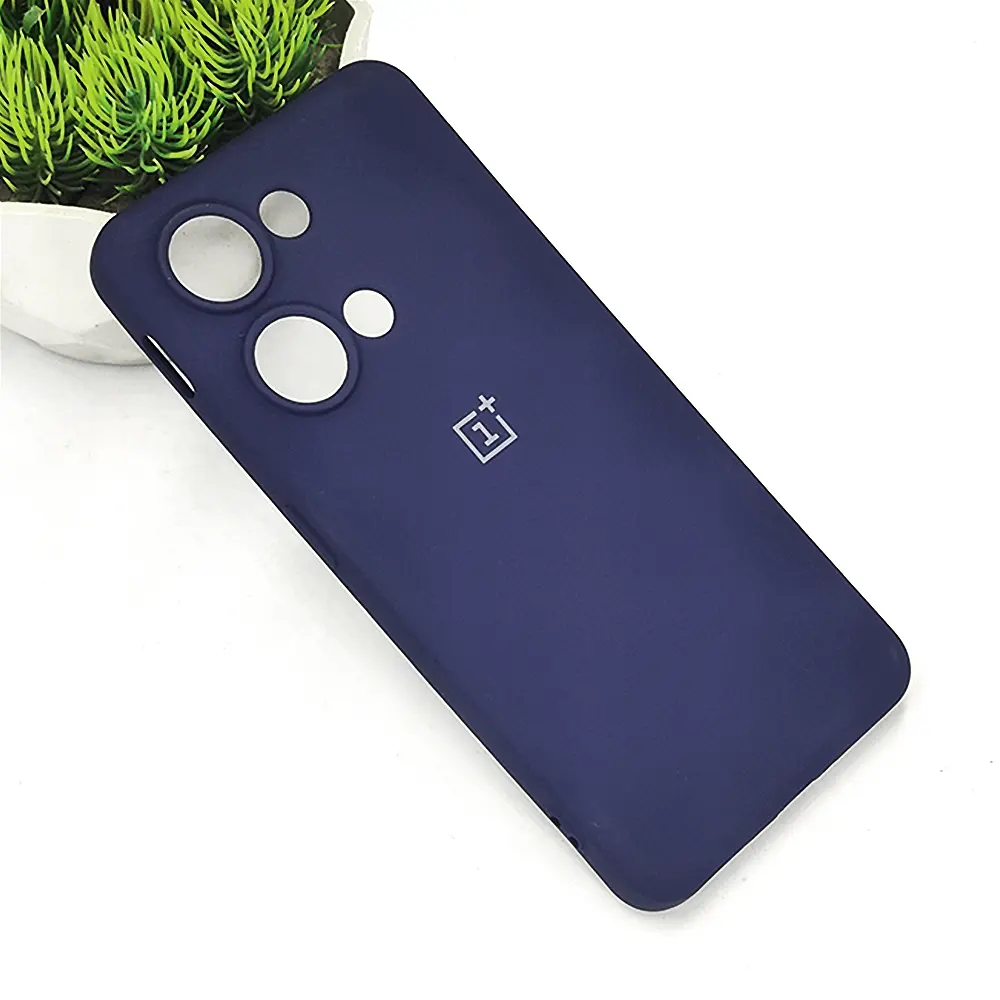 OnePlus Nord 3|OnePlus Ace 2V 5G Official Soft Silky Back Case (Navy Blue)
