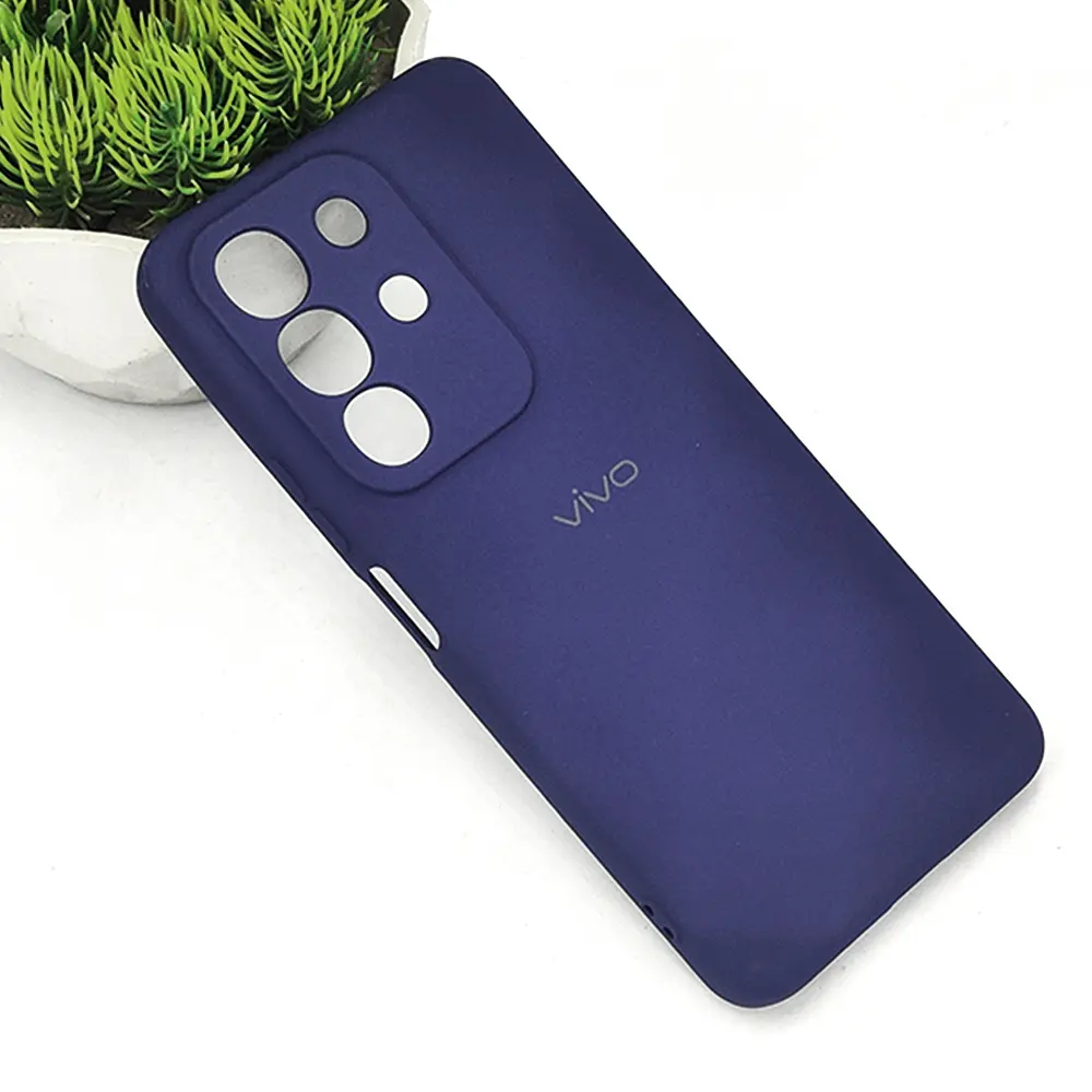 Vivo Y29 4G Official Soft Silky Back Case (Navy Blue)