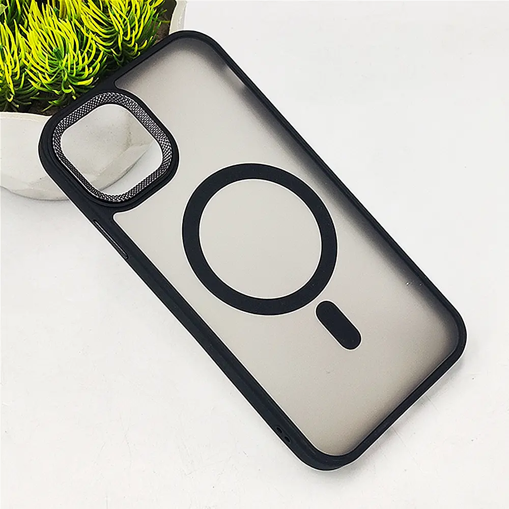 iPhone 11 MagSafe 3D Matte Back Case (Black)