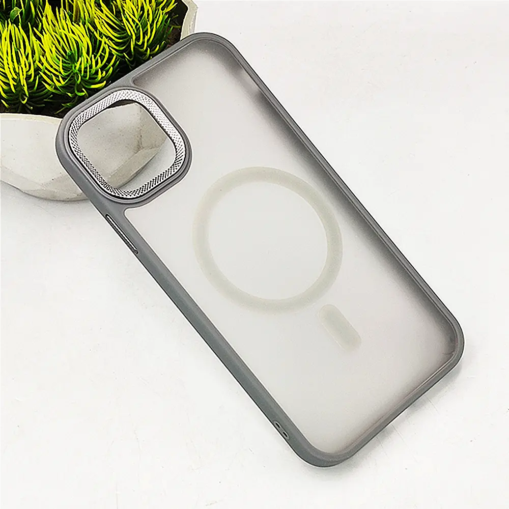 iPhone 14 Plus|iPhone 15 Plus MagSafe 3D Matte Back Case (Natural Titanium)