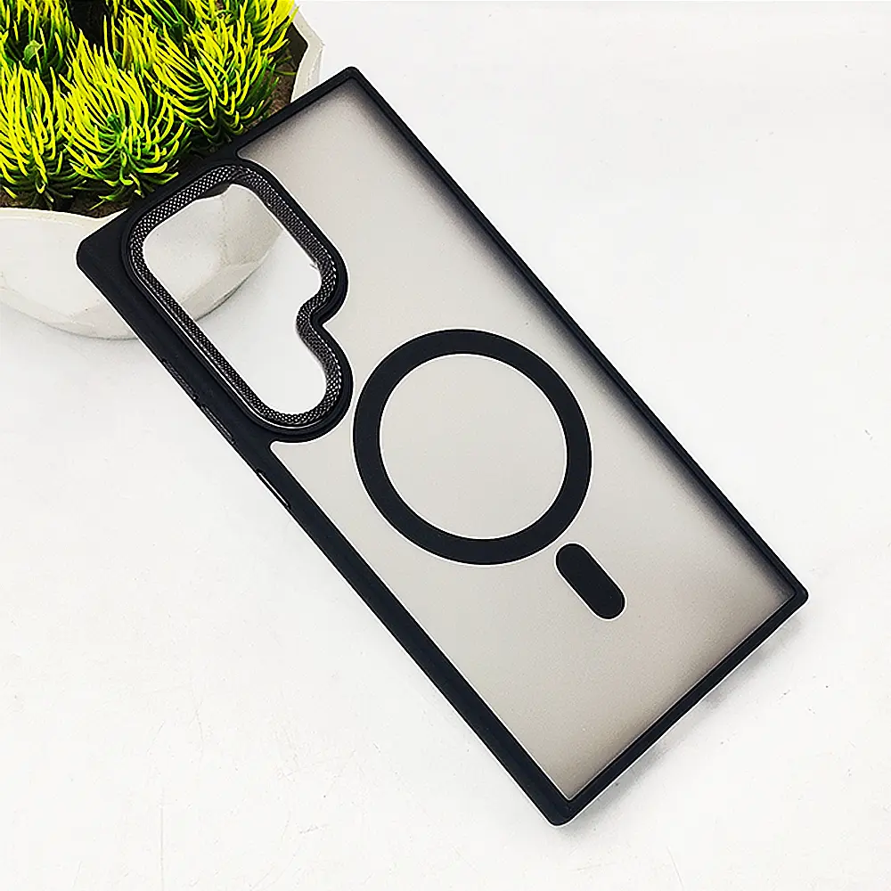 Samsung Galaxy S24 Ultra MagSafe 3D Matte Back Case (Black)
