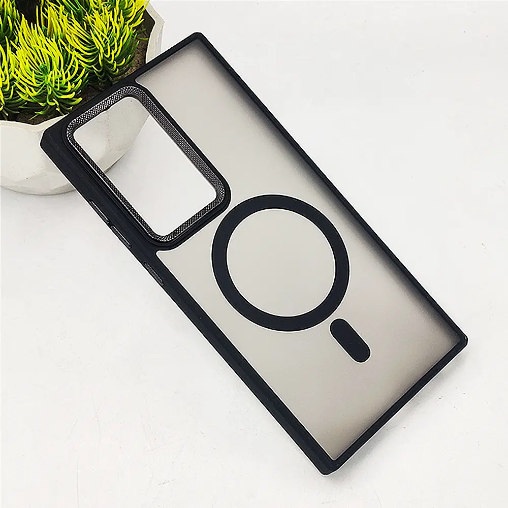 Samsung Galaxy S23 Ultra MagSafe 3D Matte Back Case (Black)
