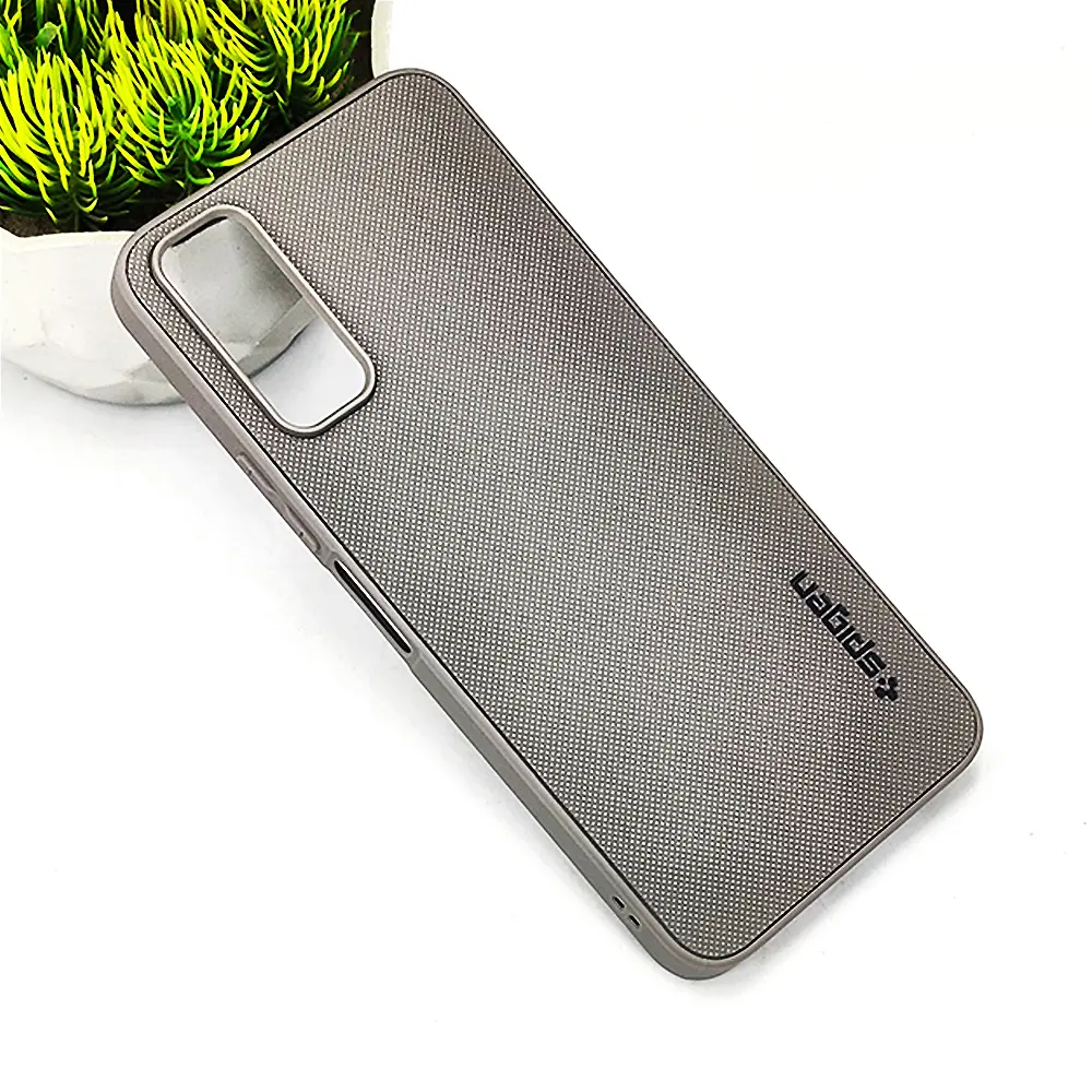 Vivo Y20/Y12S/Y12A/Y20S/Y20I Spigen Hard Dotted Leather Back Case (Gray)