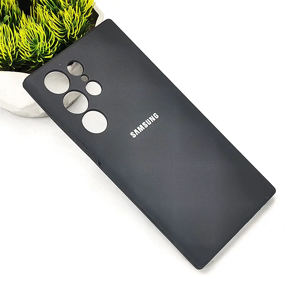 Samsung Galaxy S23 Ultra Back Case Soft Mobile Pouch (Gray)