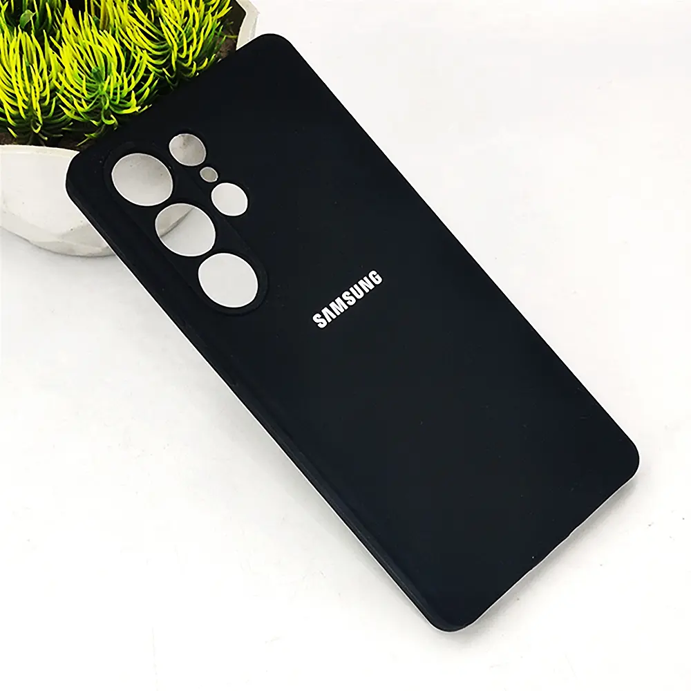 Samsung Galaxy S25 Ultra Official Soft Silky Back Case (Black)