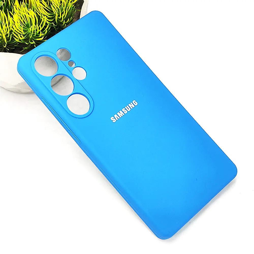 Samsung Galaxy S25 Ultra Official Soft Silky Back Case (Sky Blue)