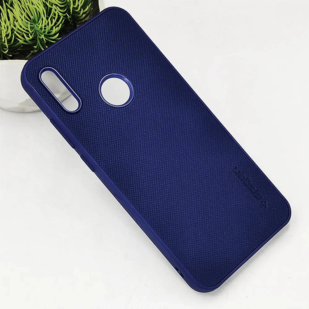 Huawei Y6 Prime 2019|Huawei Y6s|Honor 8A Spigen Hard Dotted Leather Back Case (Navy Blue)