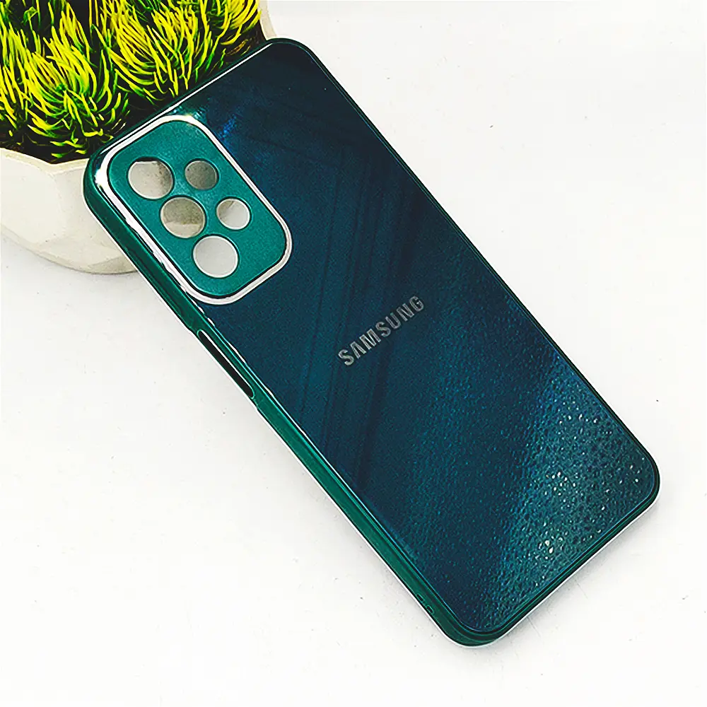 [PO43BSA23-1-11] Samsung Galaxy A23 4G Glass Back Case (Green)