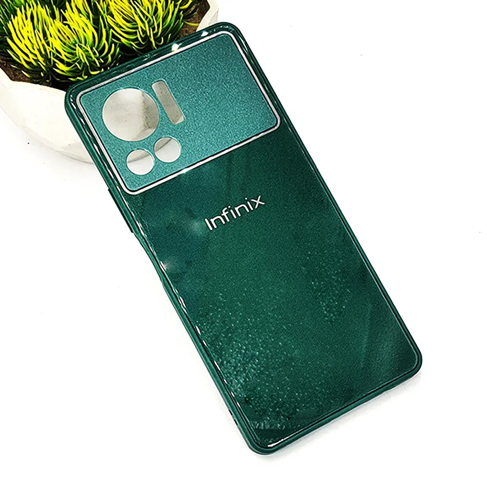 Infinix Note 12 Vip Back Glass Case (Green)