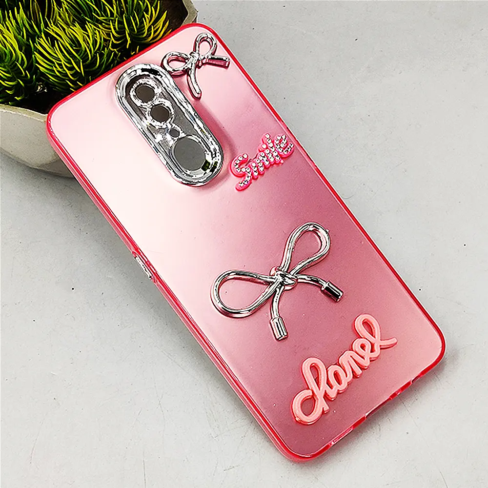 Oppo F11 4G Fancy Chanel/Smile Back Case (Pink) 