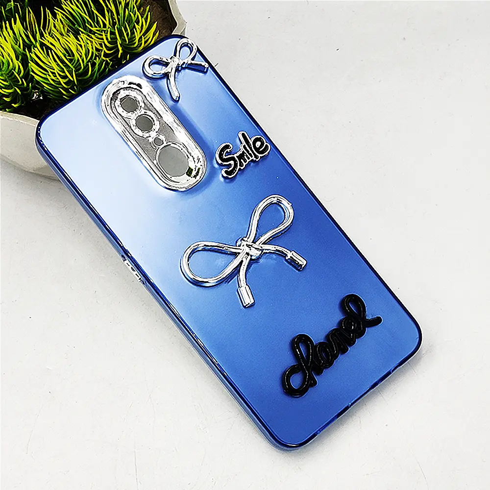 Oppo F11 4G Fancy Chanel/Smile Back Case (Blue)