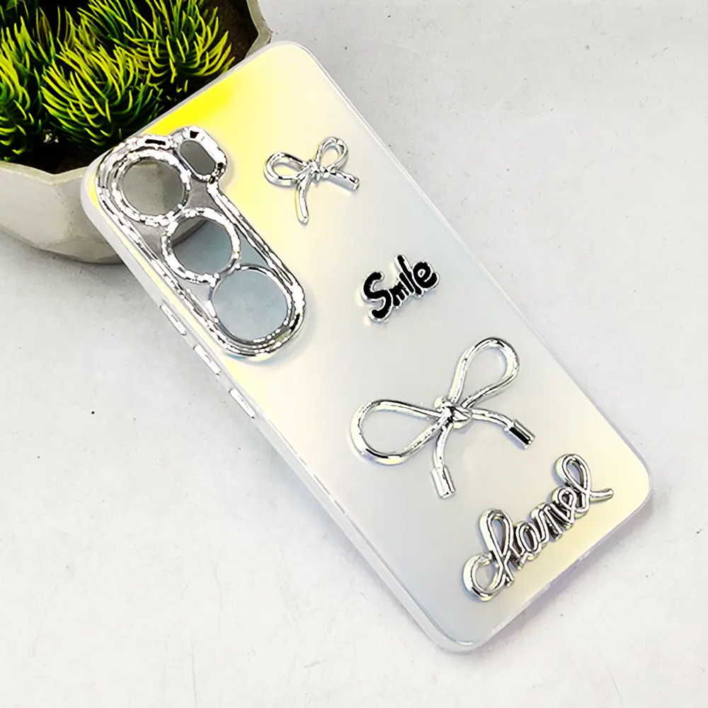  Vivo Y200 4G|Y300 4G|V40 Lite 5G Fancy Chanel/Smile Mobile Back Case (Crystal)