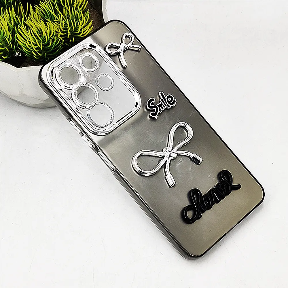  Vivo Y29 4G Fancy Chanel/Smile Mobile Back Case (Gray)