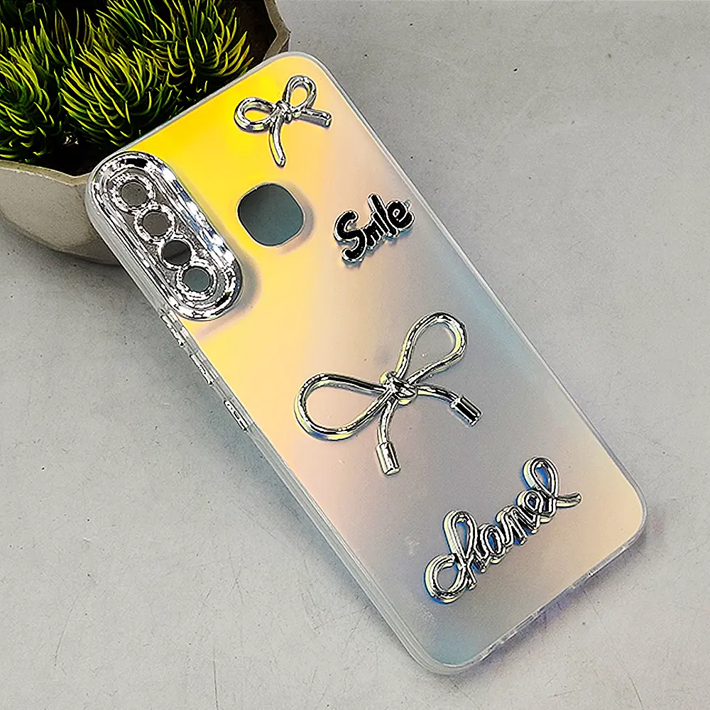 Infinix Hot 8|Hot 8 Lite|Tecno Spark 4 Fancy Chanel/Smile Back Case (Crystal)