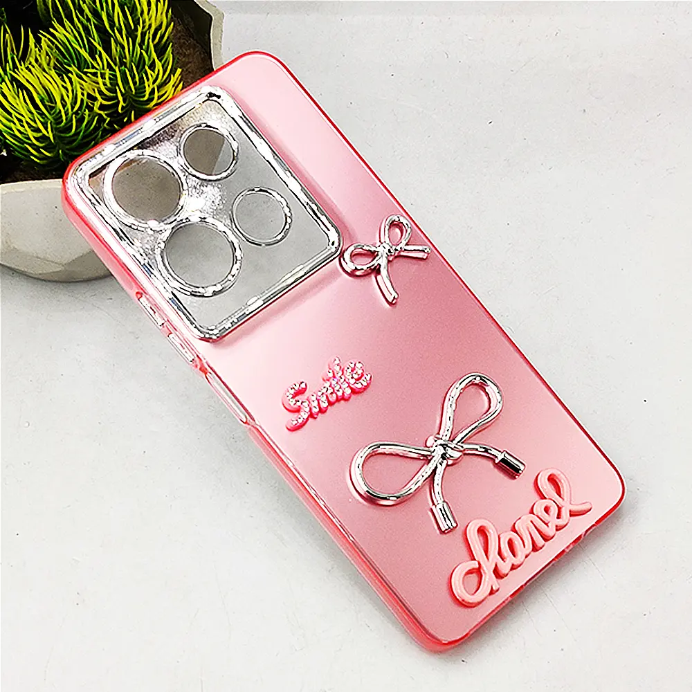 Infinix Note 30 4G|5G Fancy Chanel/Smile Back Case (Pink)