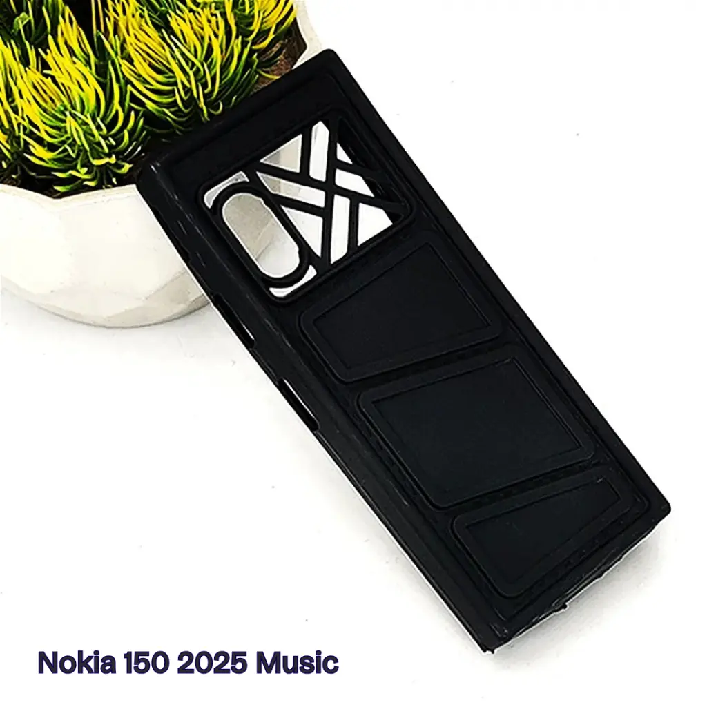 [PO46BNK150 2025-1-2] HMD Nokia 150 2025 Music Soft Silicone Back Case (Black)