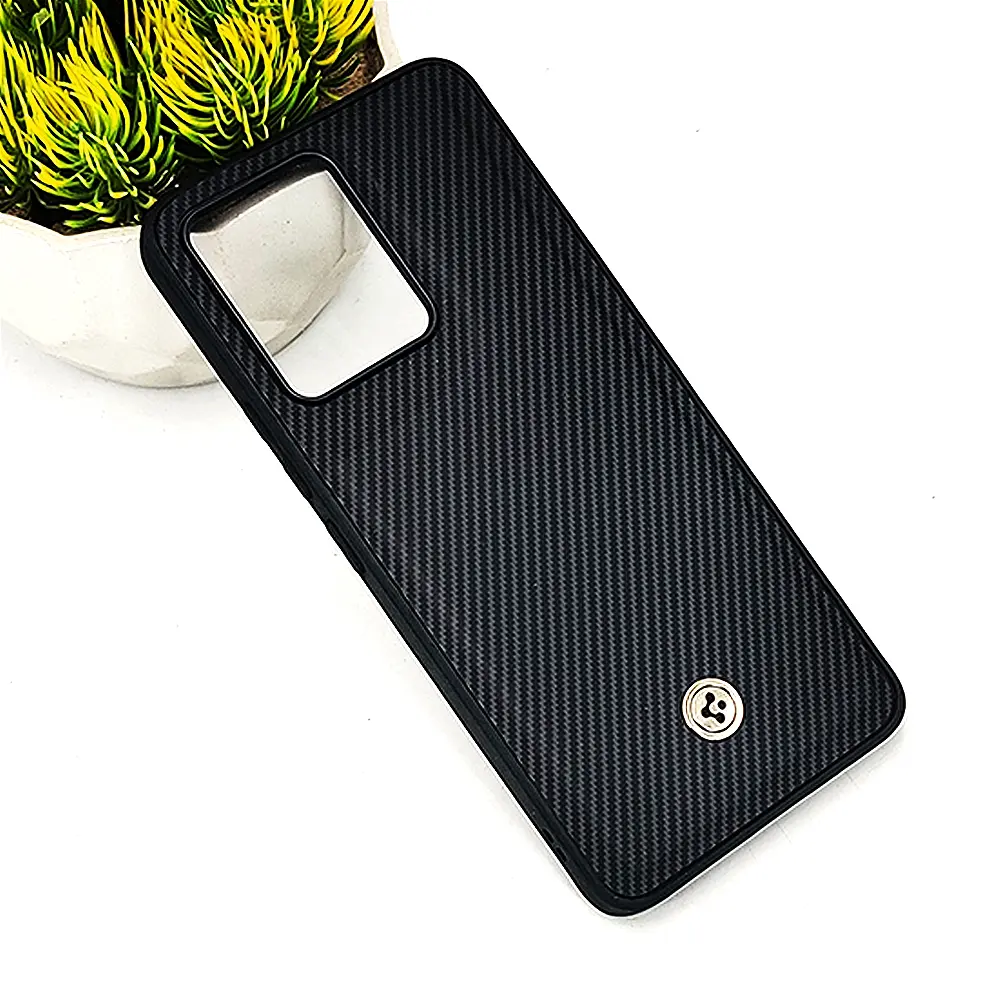 Vivo V23 4G Spigen Logo 3D Carbon Fiber Texture Back Case (Black)