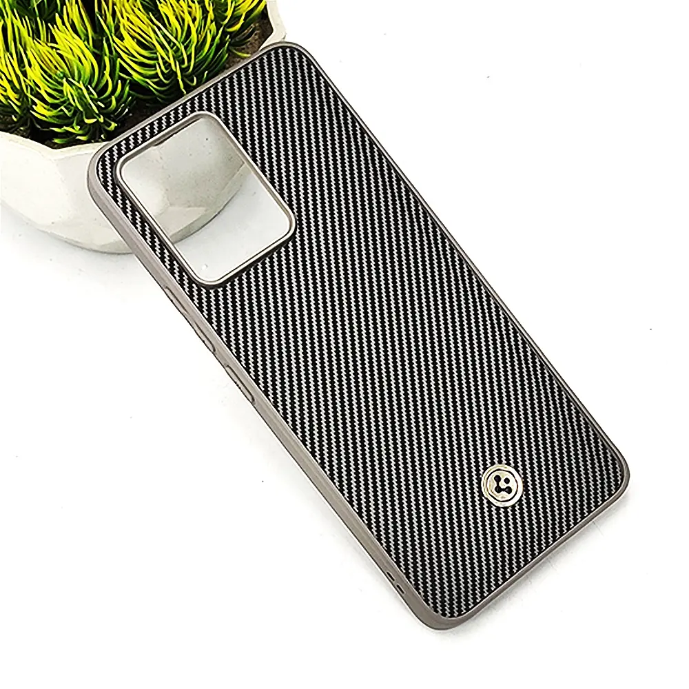 Vivo V23 4G Spigen Logo 3D Carbon Fiber Texture Back Case (Gray)